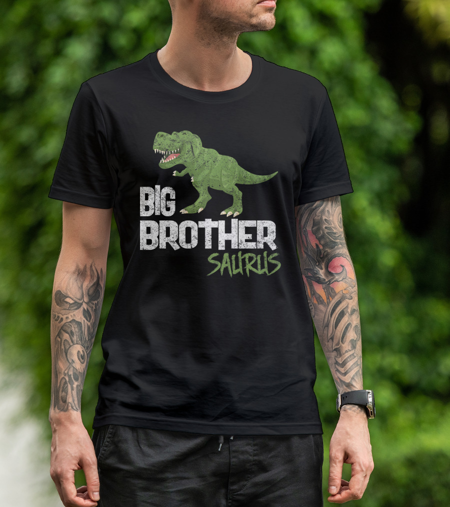 Big Brother Saurus Dinosaur T-Rex T-Shirt