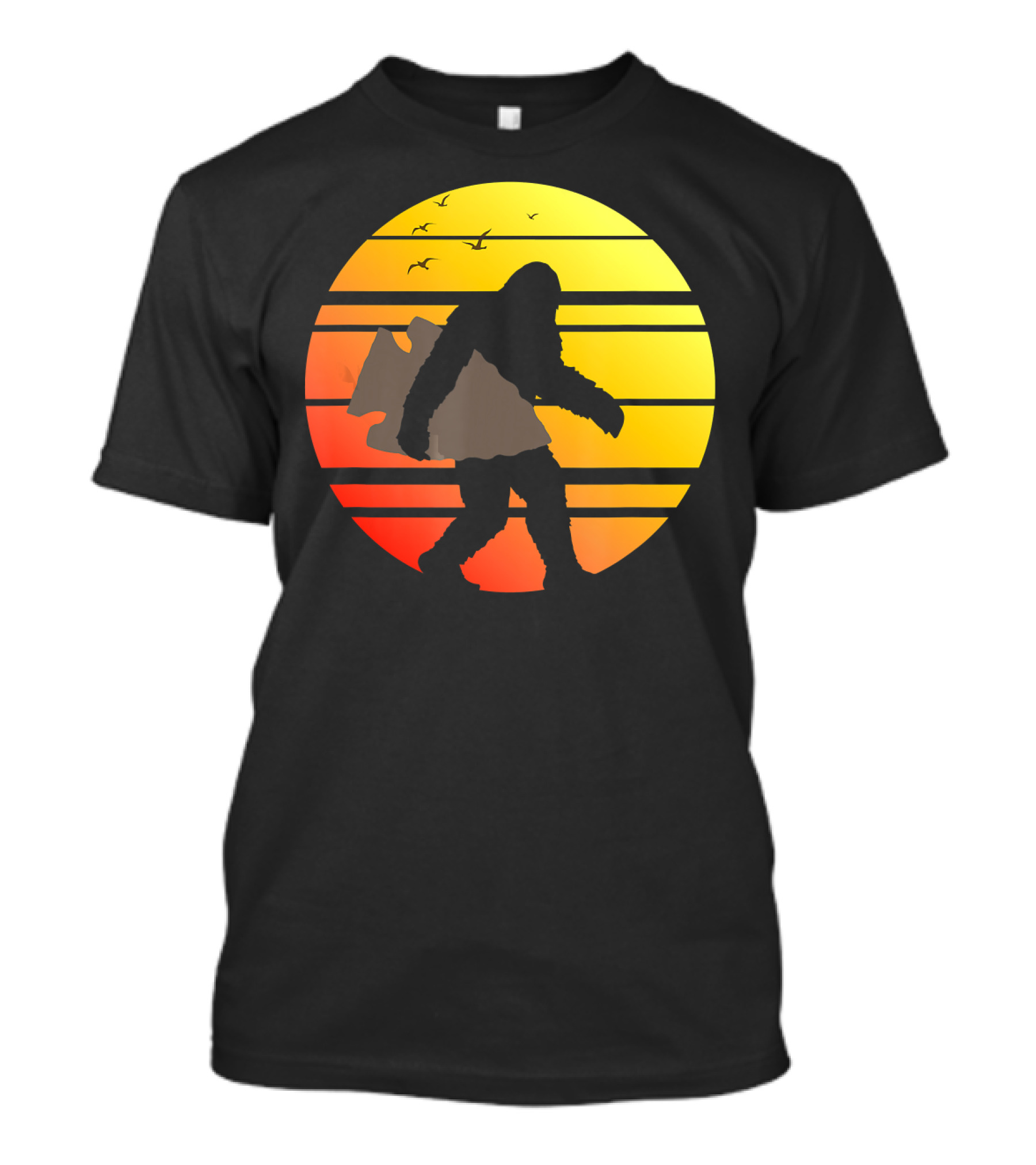 Bigfoot Arrowhead Hunting Indian Arrowhead Sunset T-Shirt