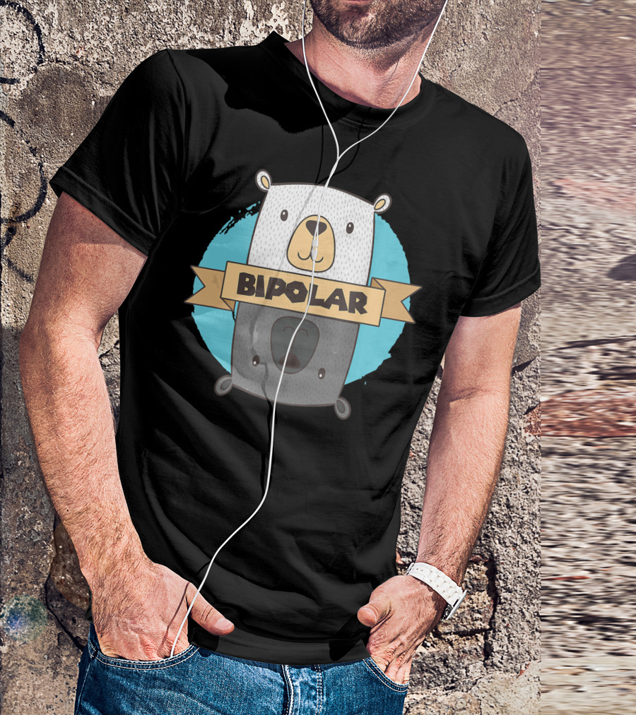 BiPolar Bear I Cute Mental Disorder Polar Bear T-Shirt