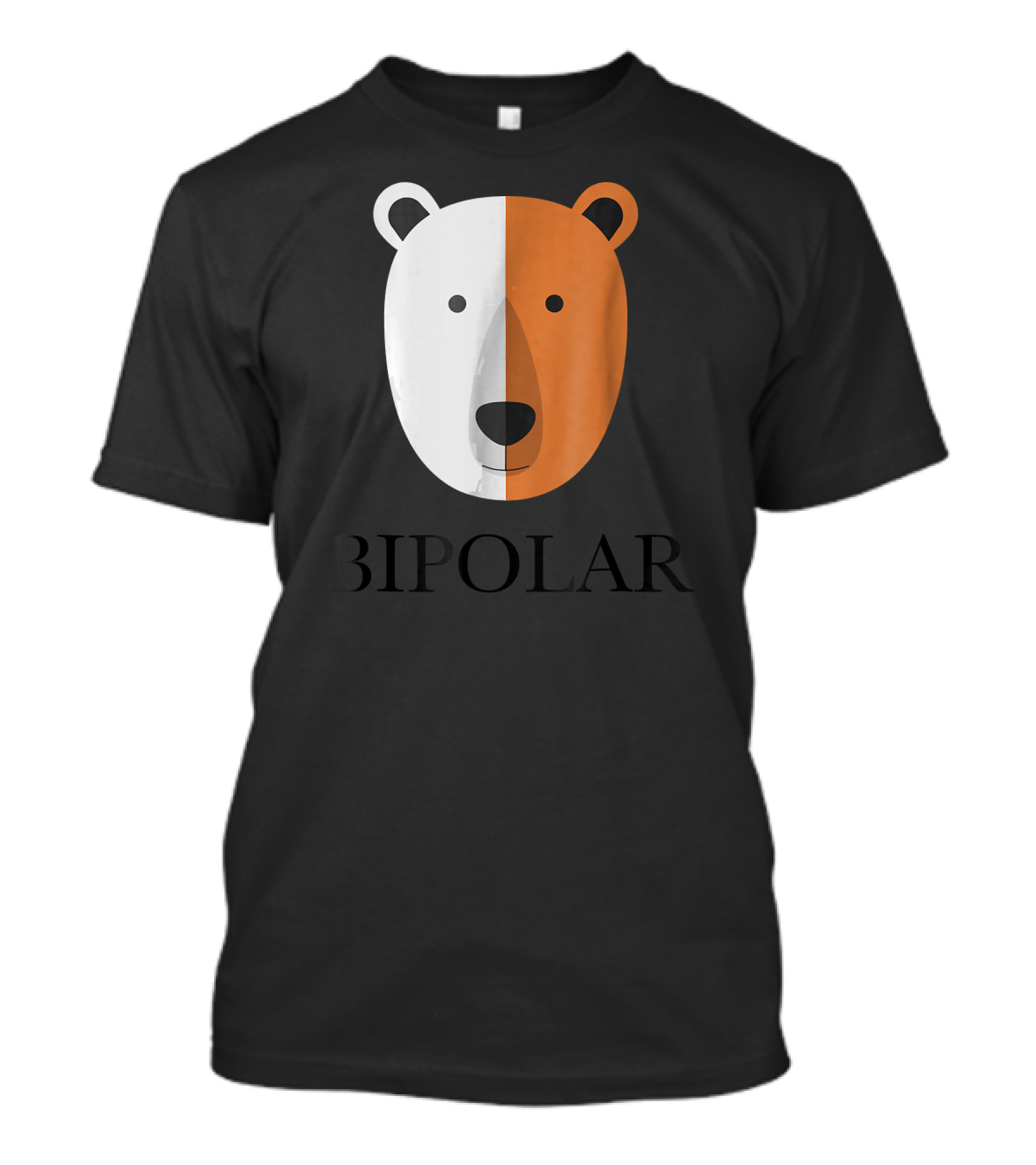 Bipolar Polar Bear Dual-Tone Face T-Shirt