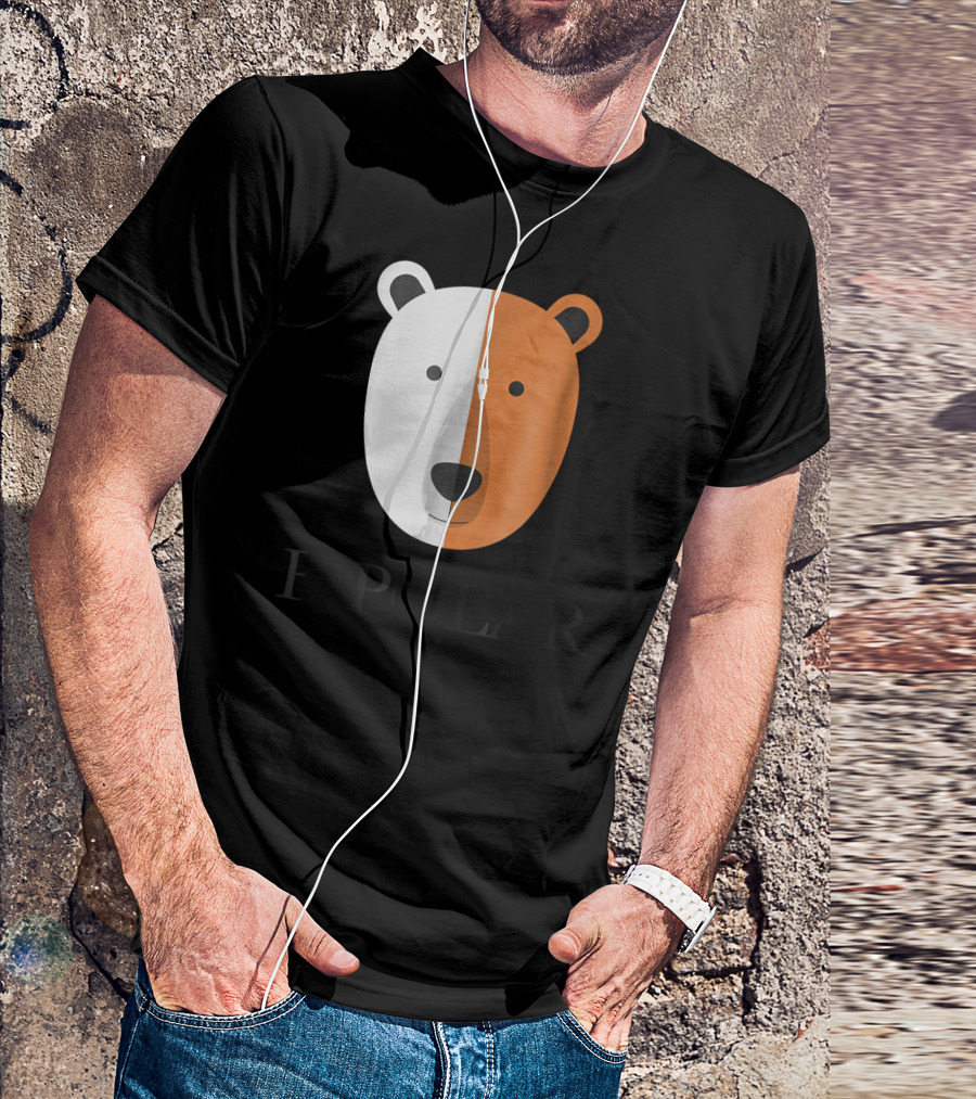 Bipolar Polar Bear Dual-Tone Face T-Shirt