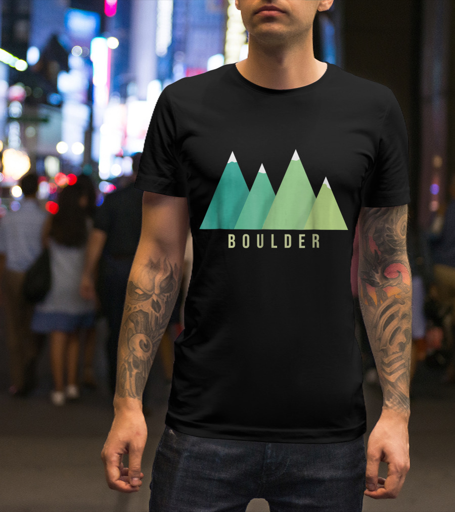 Boulder Colorado Mountain T-Shirt
