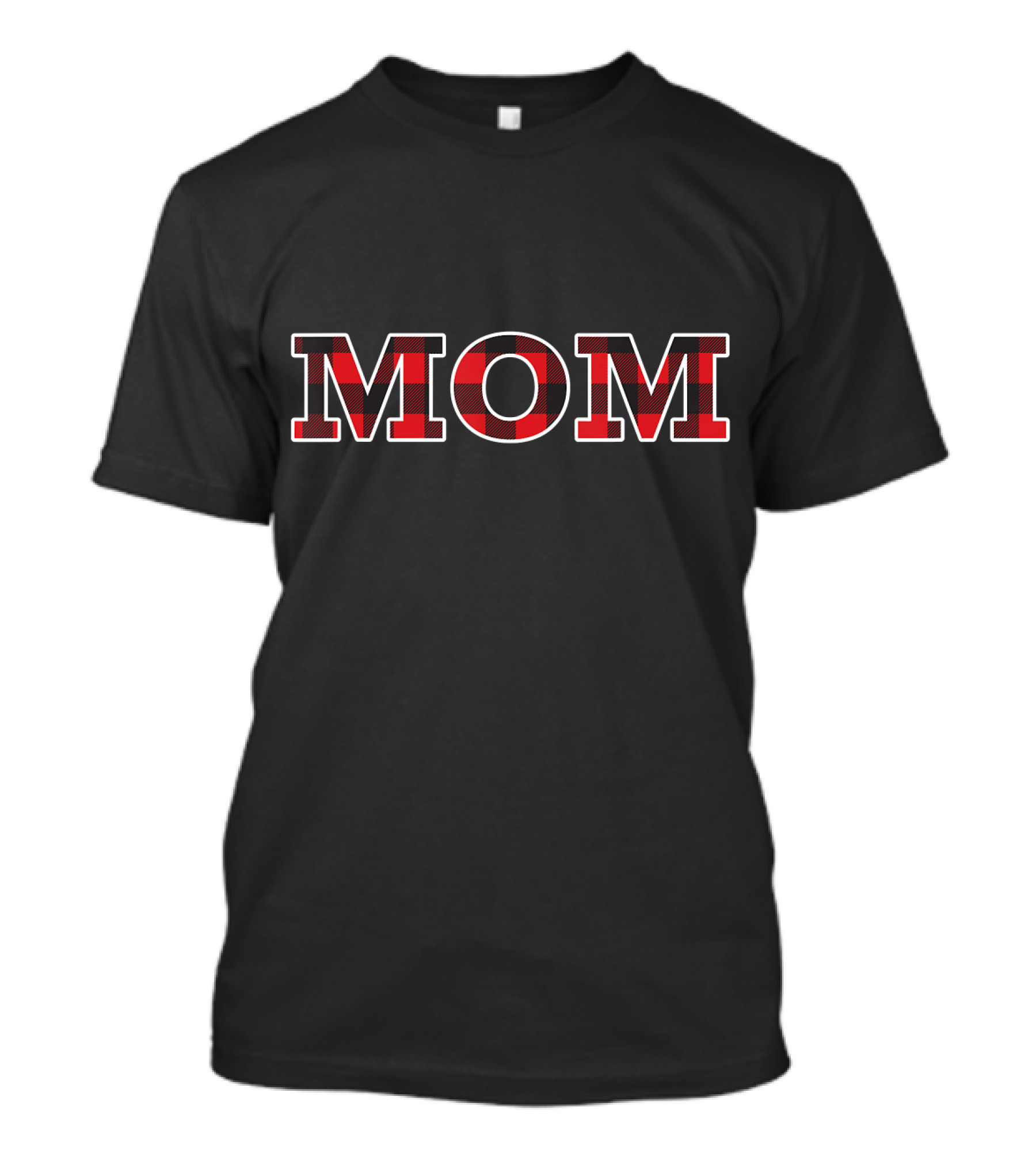 Buffalo Plaid Mom Lumberjack Family Matching T-Shirt