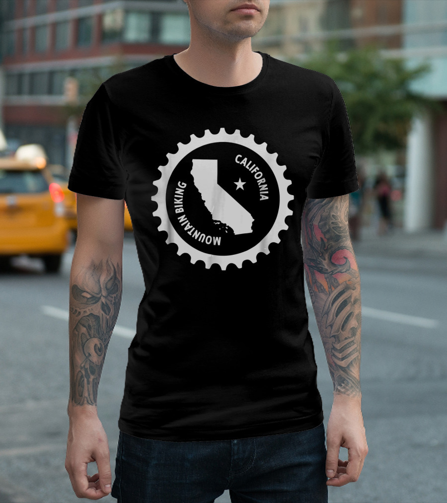 California Mountain Biking MTB Mountai State Gear T-Shirt