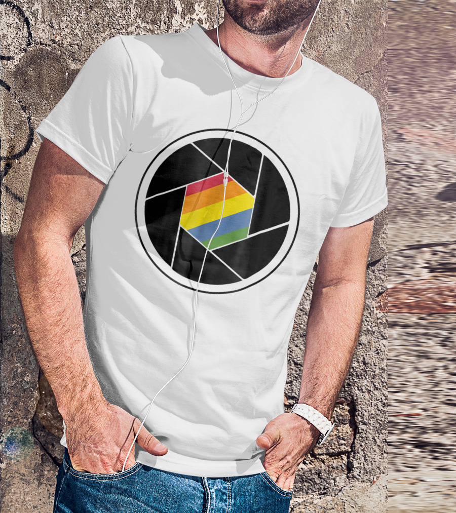 Cool Aperture Rainbow FilmmakerPhotograph T-Shirt