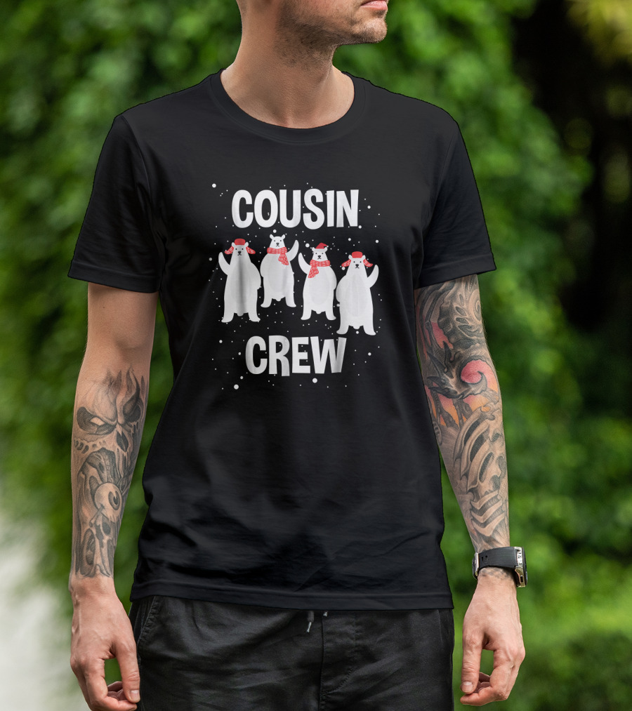 Cousin Crew Polar Bear Christmas Pajamas T-Shirt