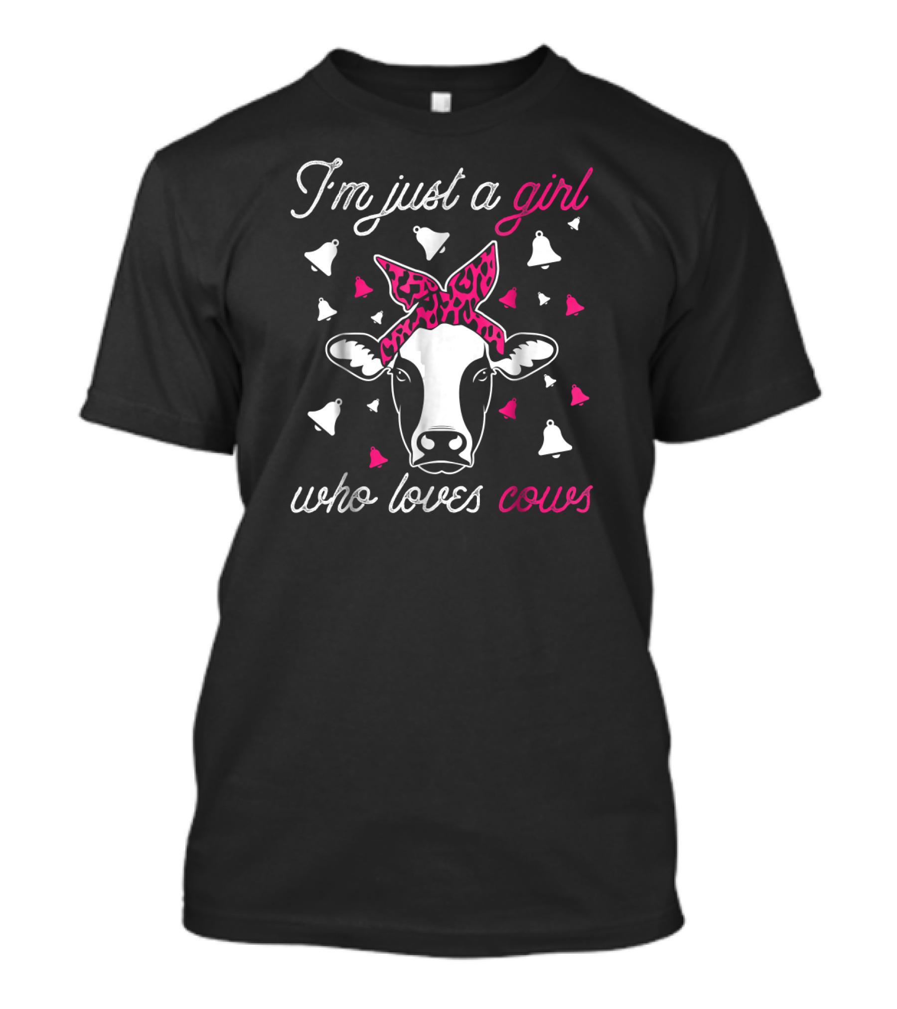 I'm Just A Girl Who Loves Cows Cow Funny T-Shirt