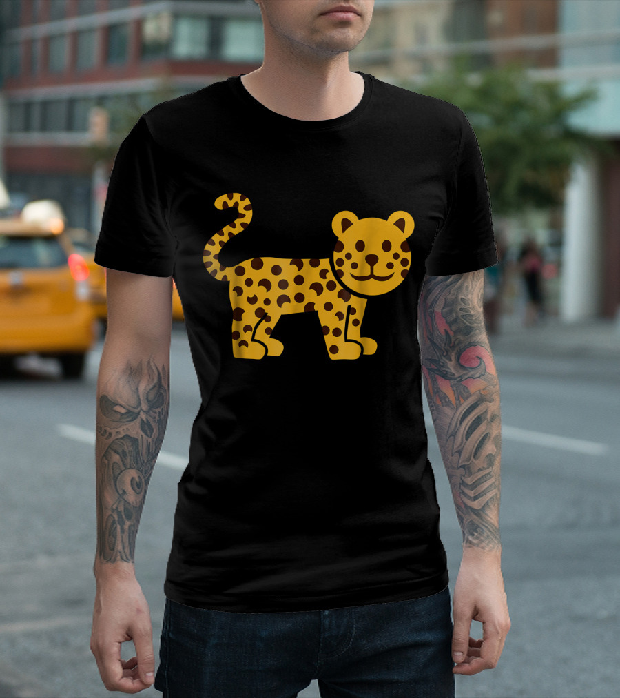 Cute Cartoon Leopard T-Shirt