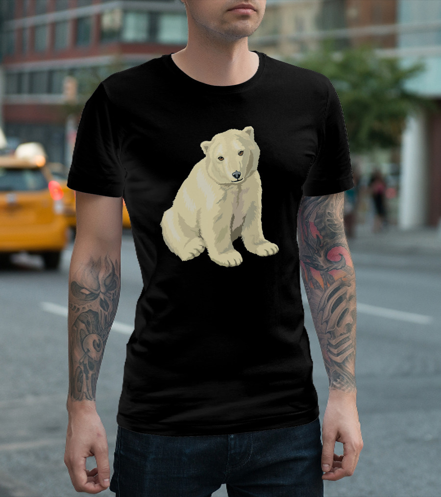 Cute Polar Bear Cub Funny White Adorable T-Shirt
