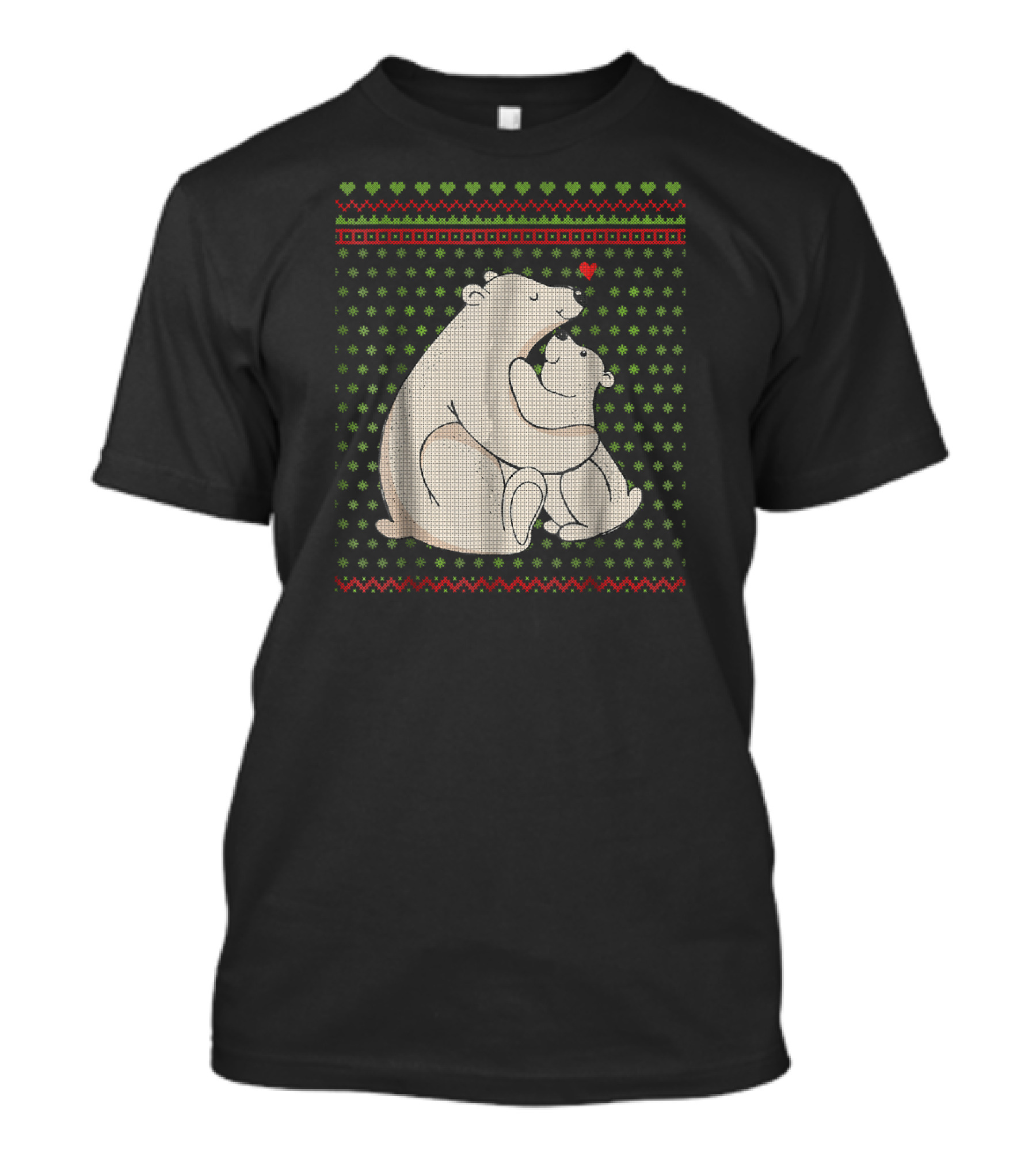 Cute Polar Bear Tacky Ugly Christmas Sweater T-Shirt