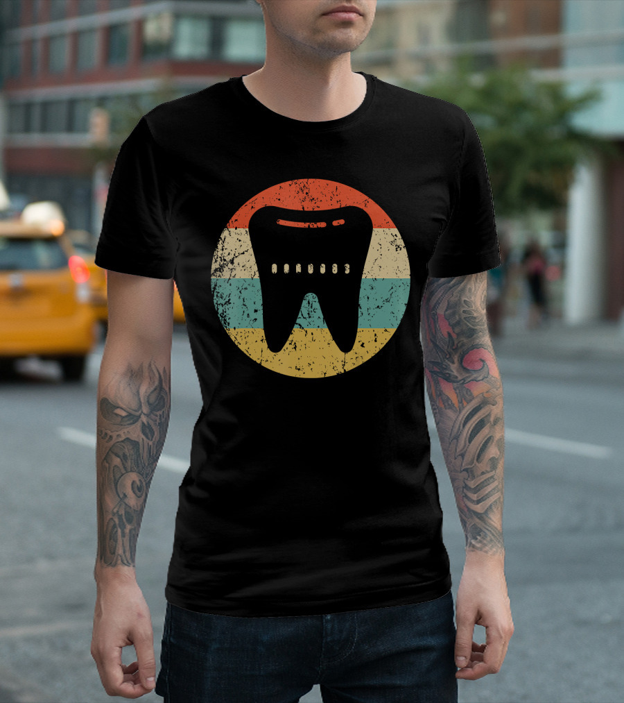 Dentist Orthodontist Vintage Retro Tooth T-Shirt