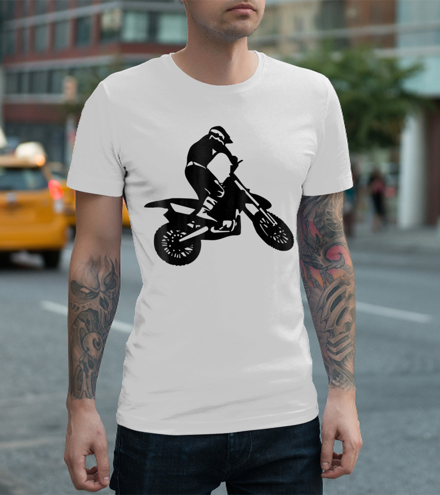 Dirtbike Motocross Rider in Action T-Shirt