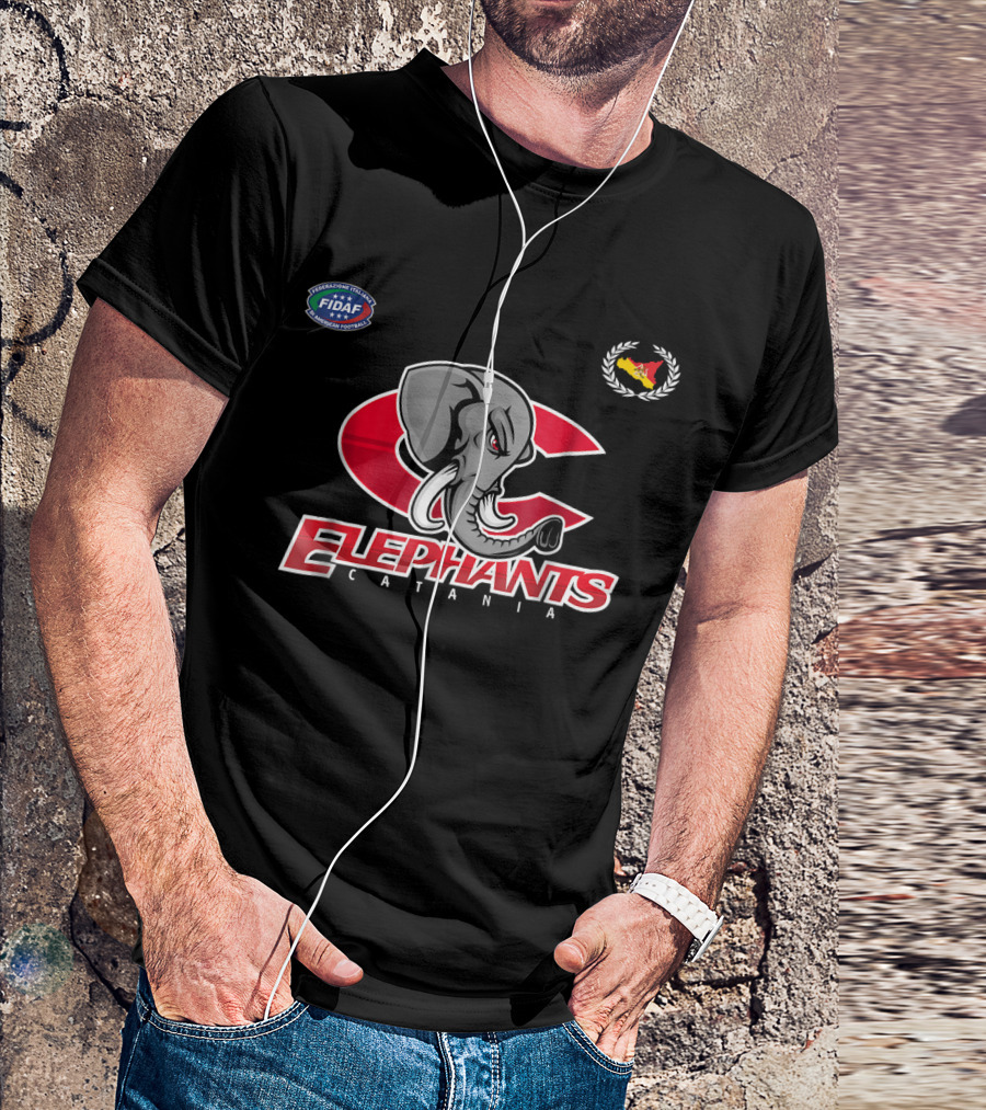 FIDAF Elephants Catania Sicily American Football T-Shirt