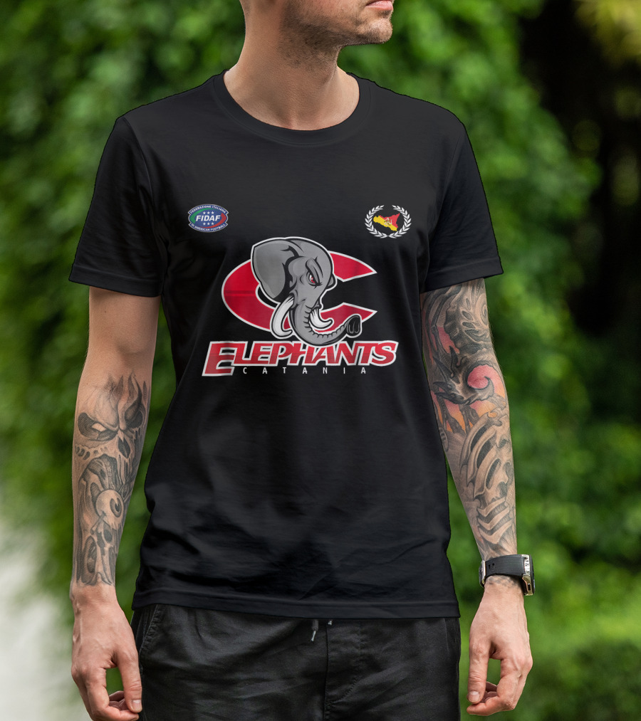 FIDAF Elephants Catania Sicily American Football T-Shirt