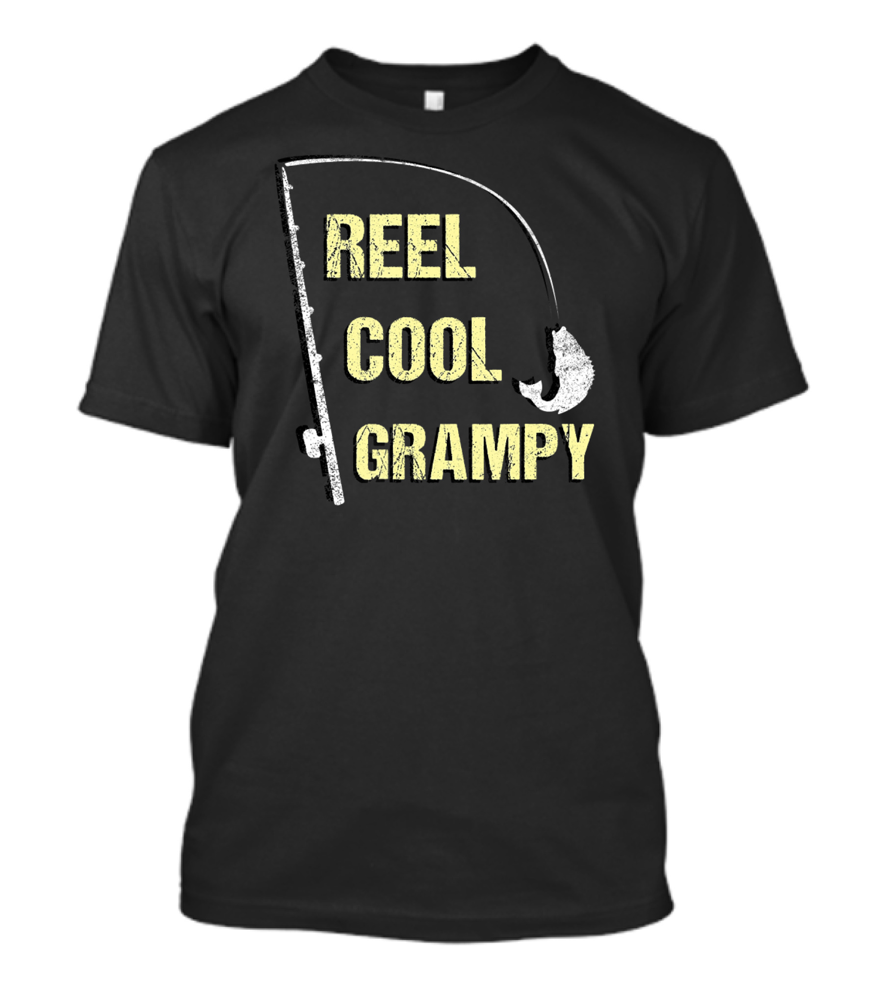 Reel Cool Grampy Grandpa Fisherman Dad T-Shirt
