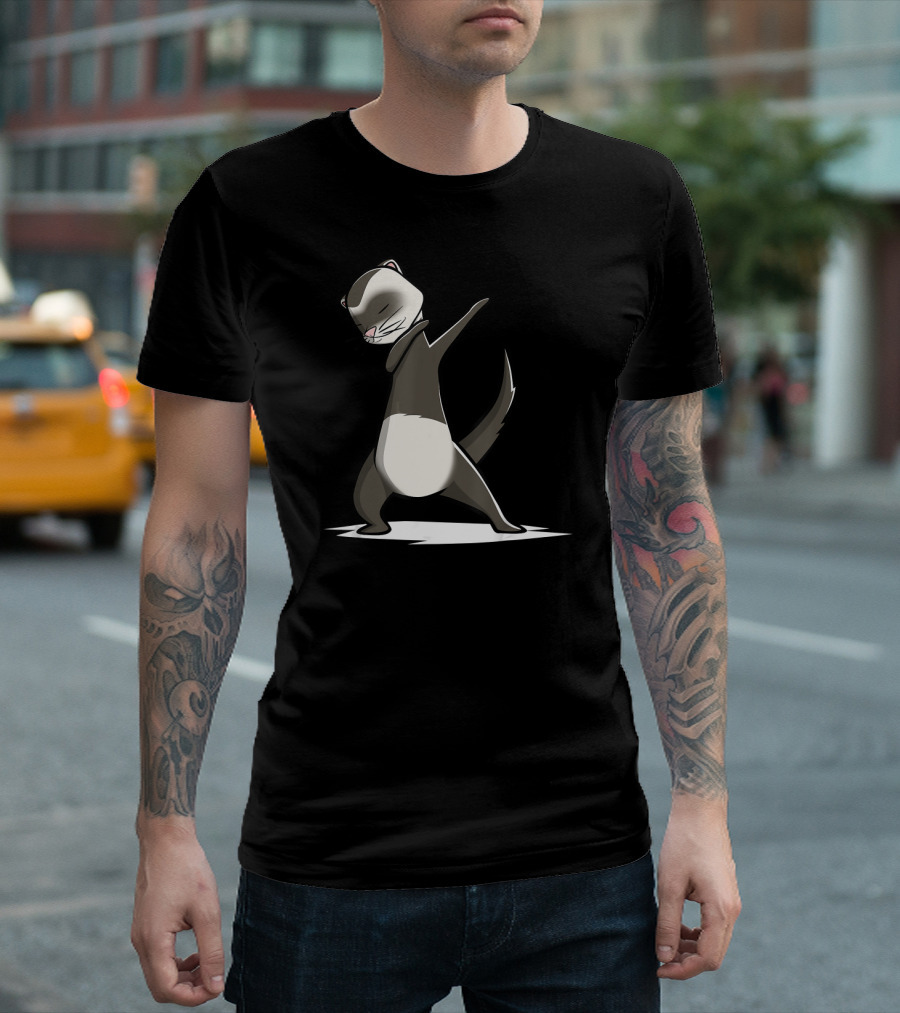Funny Ferret Pet Dabbing Dab T-Shirt
