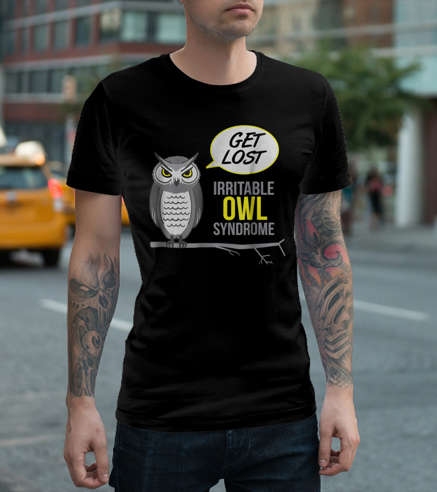 Get Lost Irritable Owl Syndrome Crabby Animal T-Shirt