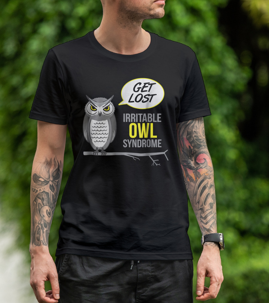 Get Lost Irritable Owl Syndrome Crabby Animal T-Shirt