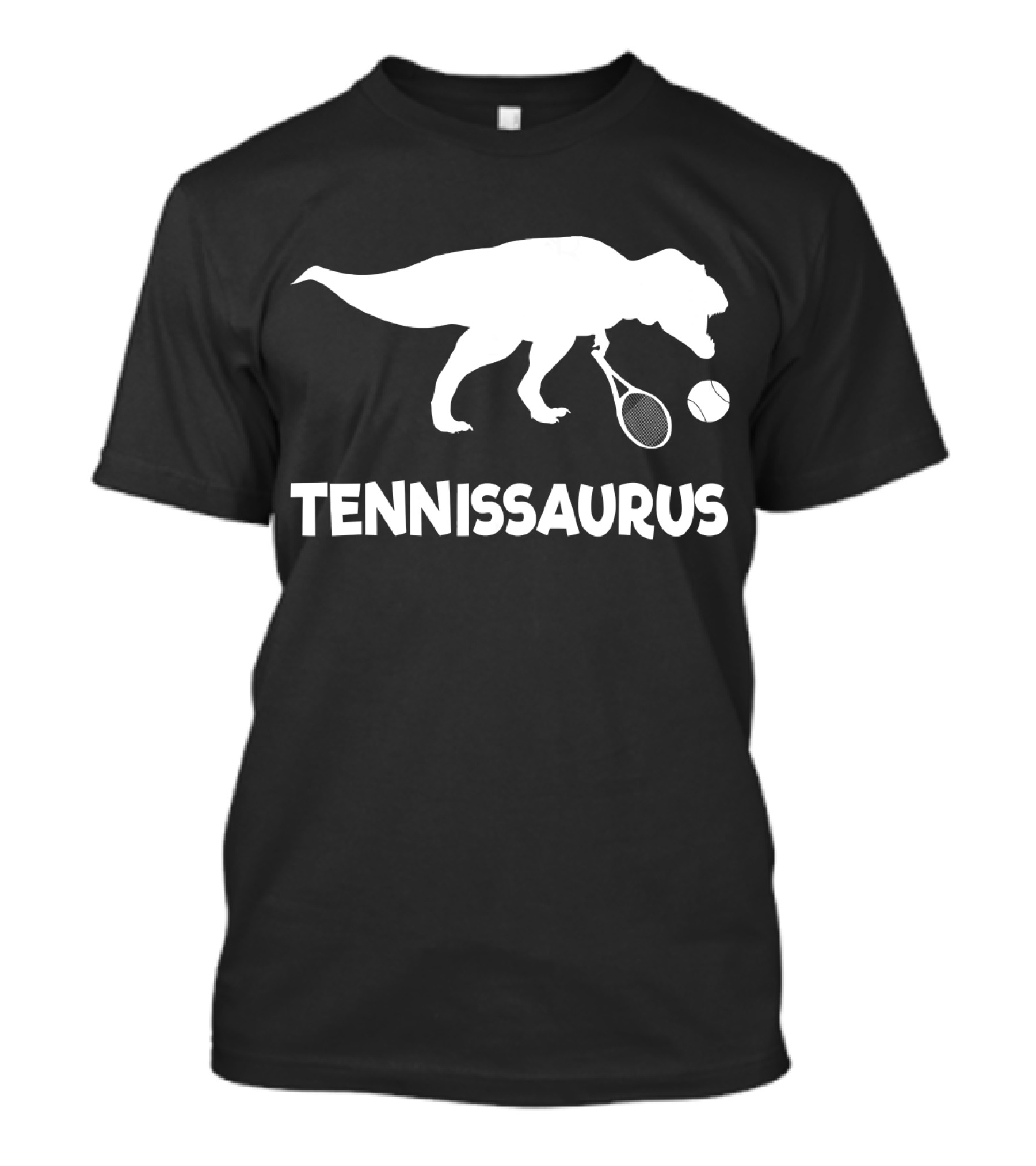 Tennisaurus Funny Tennis Dinosaur T-Shirt