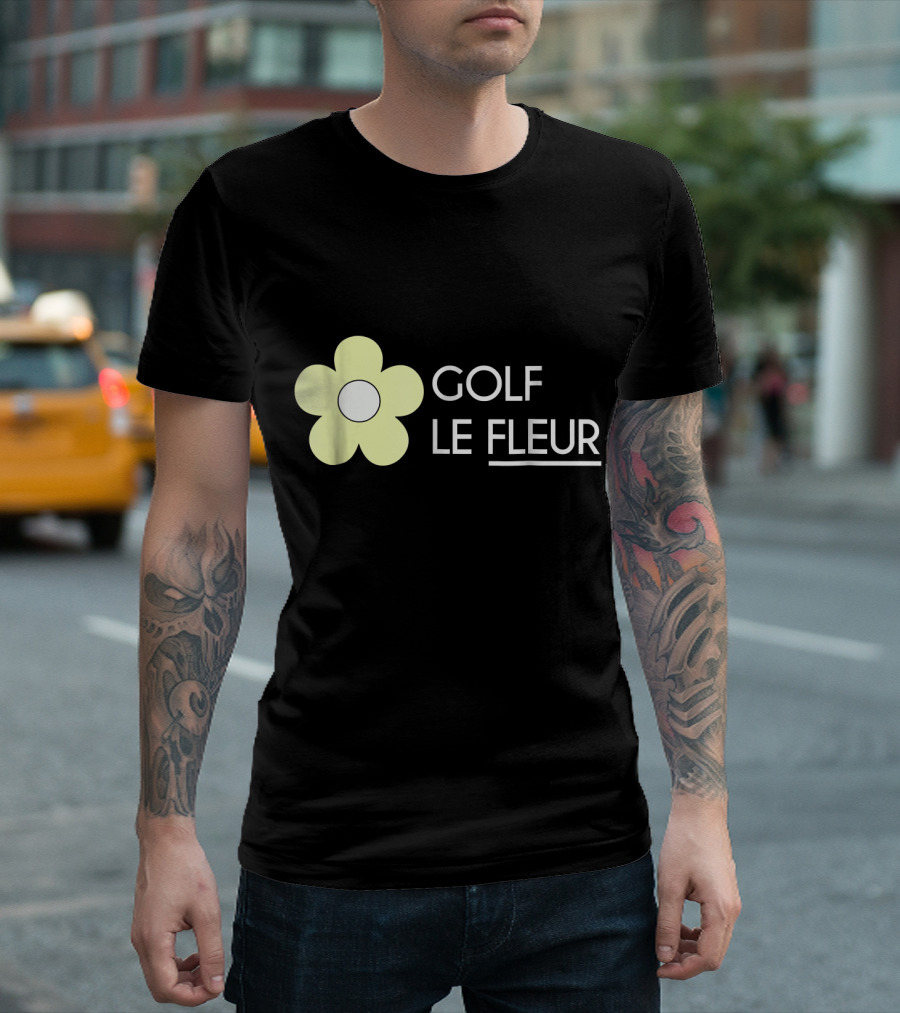 GOLF LE FLEUR Yellow Flower T-Shirt
