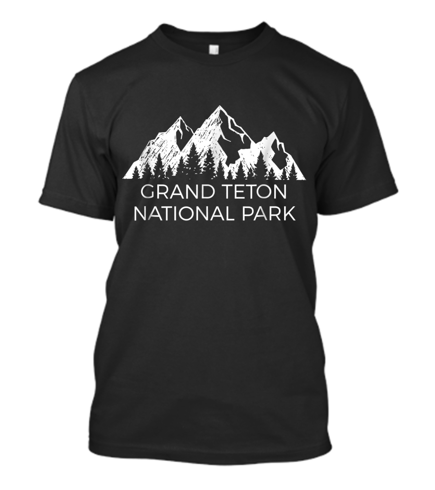 Grand Teton National Park Mountains And Trees T-Shirt