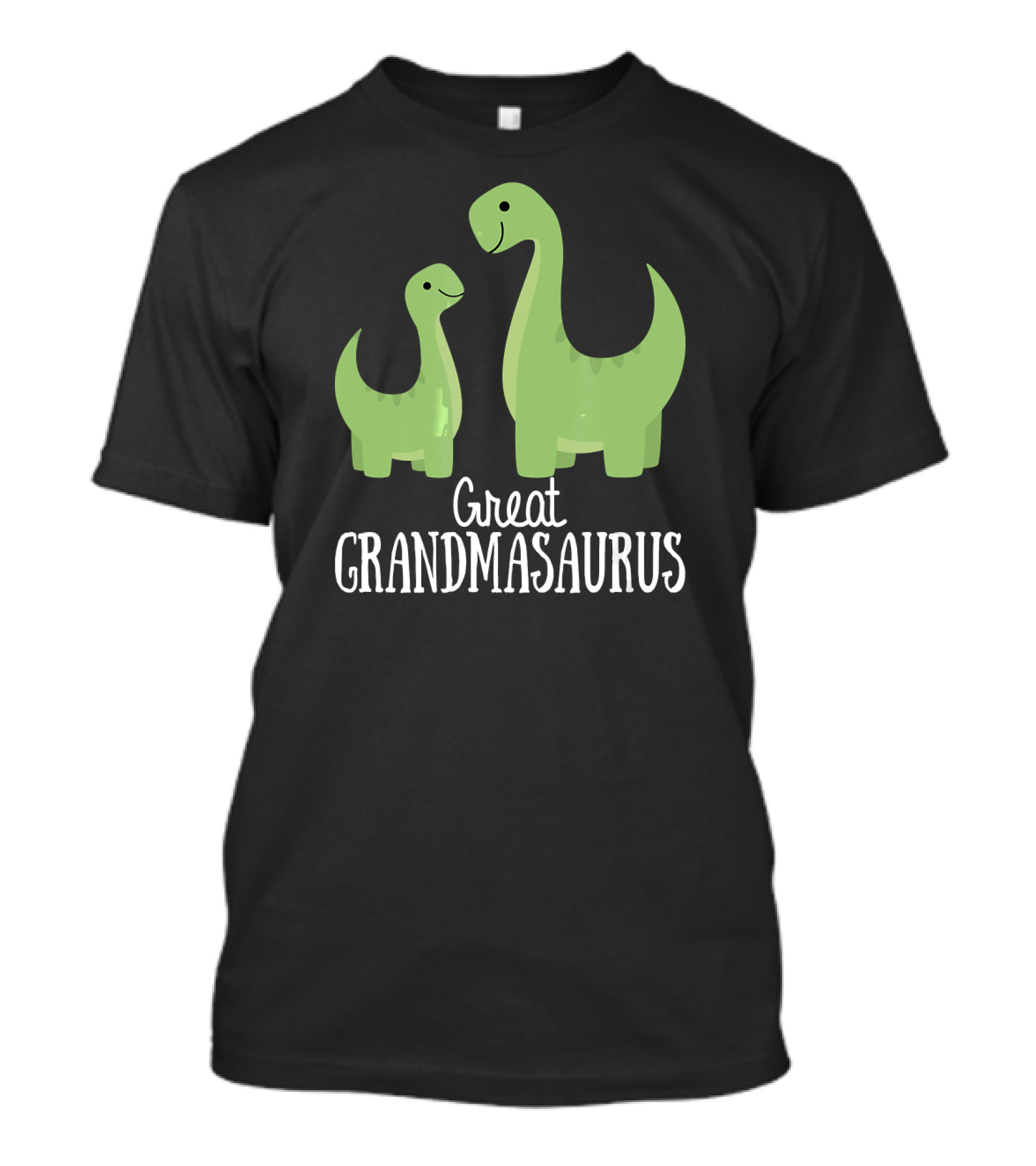 Great Grandmasaurus Grandma Saurus Green Dinosaurs T-Shirt