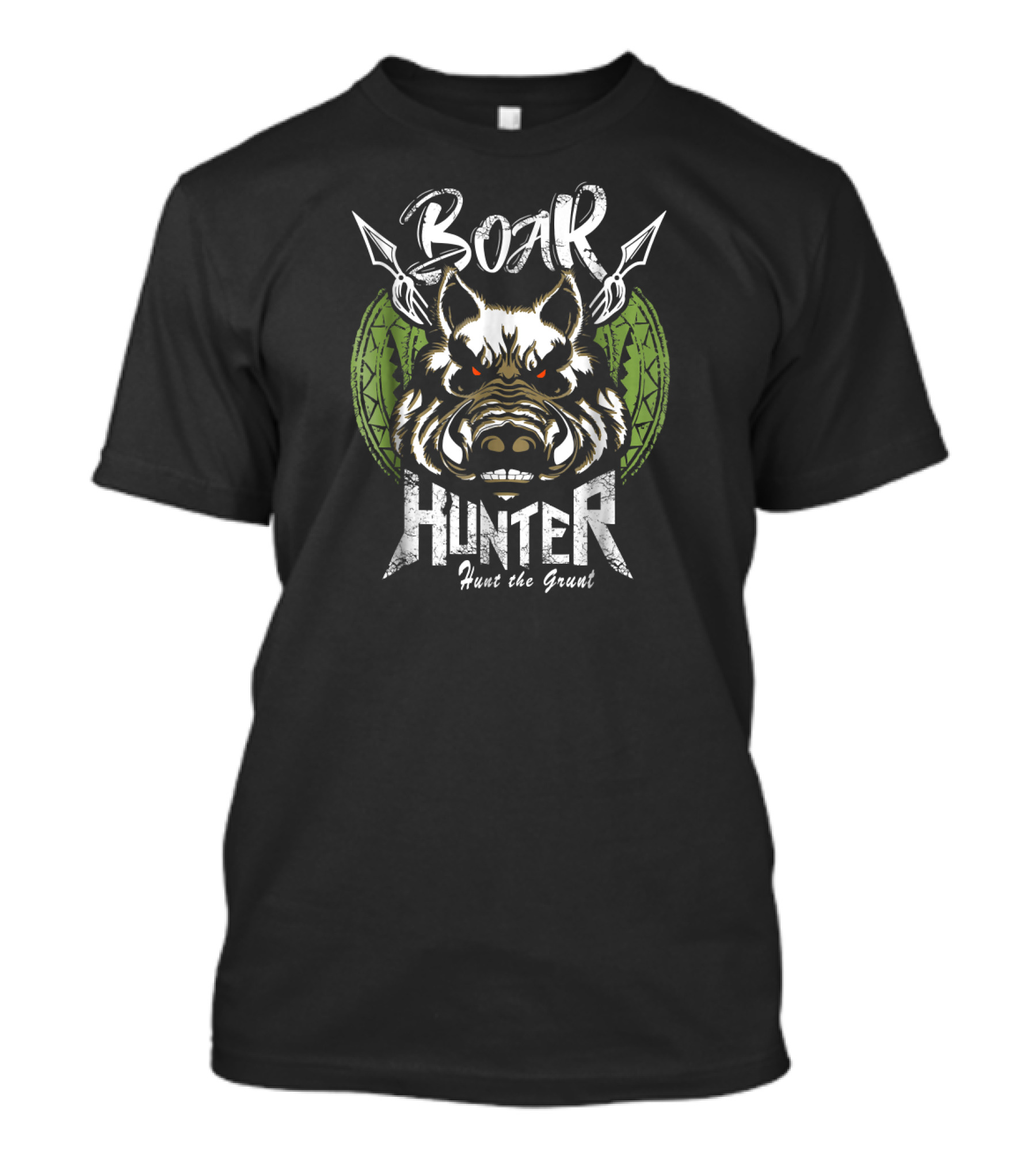 Boar Hunter Hunt The Grunt Iconic Wild Hog T-Shirt