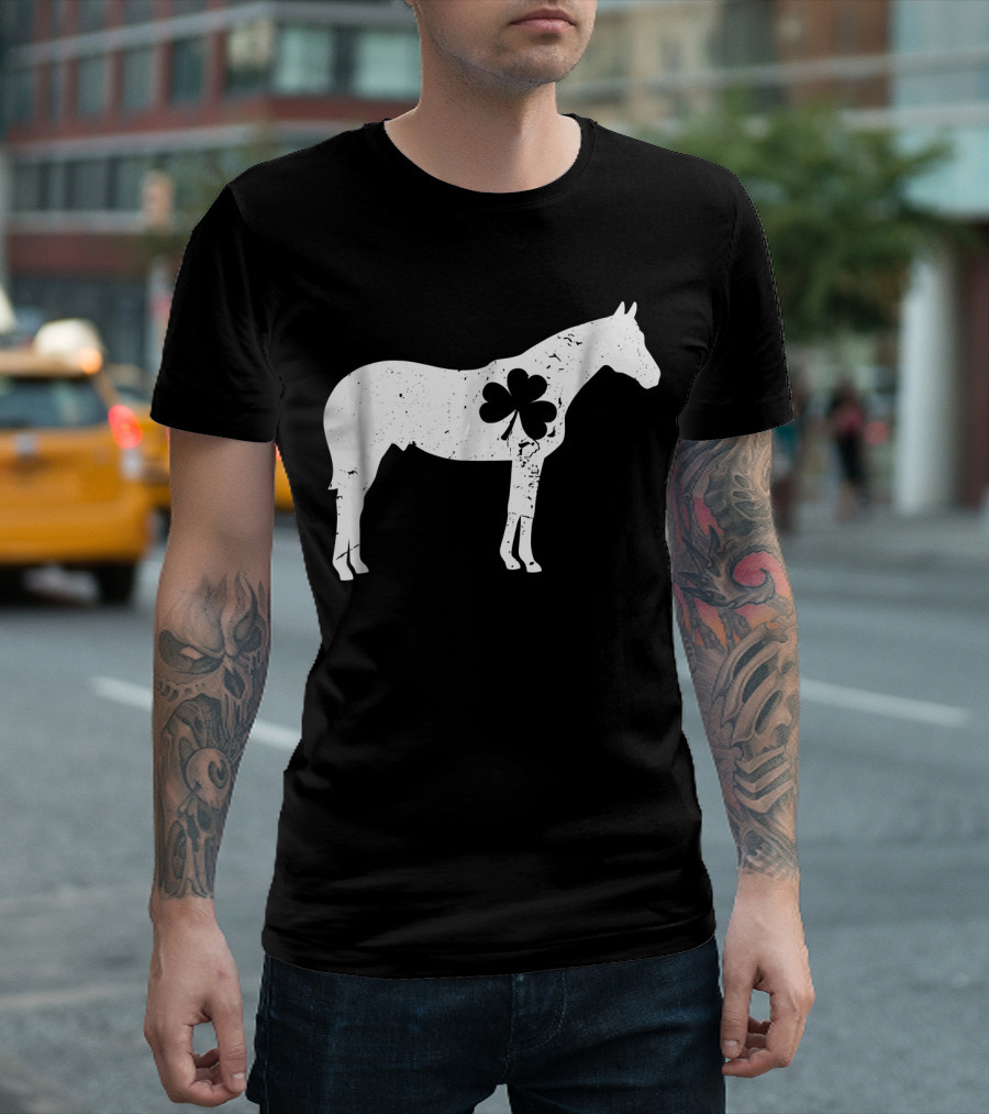 Horse Shamrock Horse Saint Patrick's Iconic T-Shirt