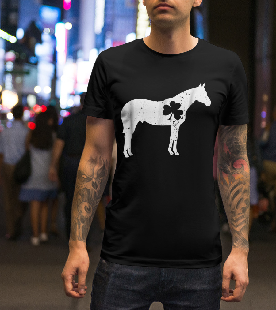 Horse Shamrock Horse Saint Patrick's Iconic T-Shirt