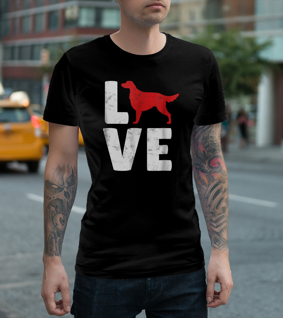 LOVE Irish Setter Dog Red T-Shirt