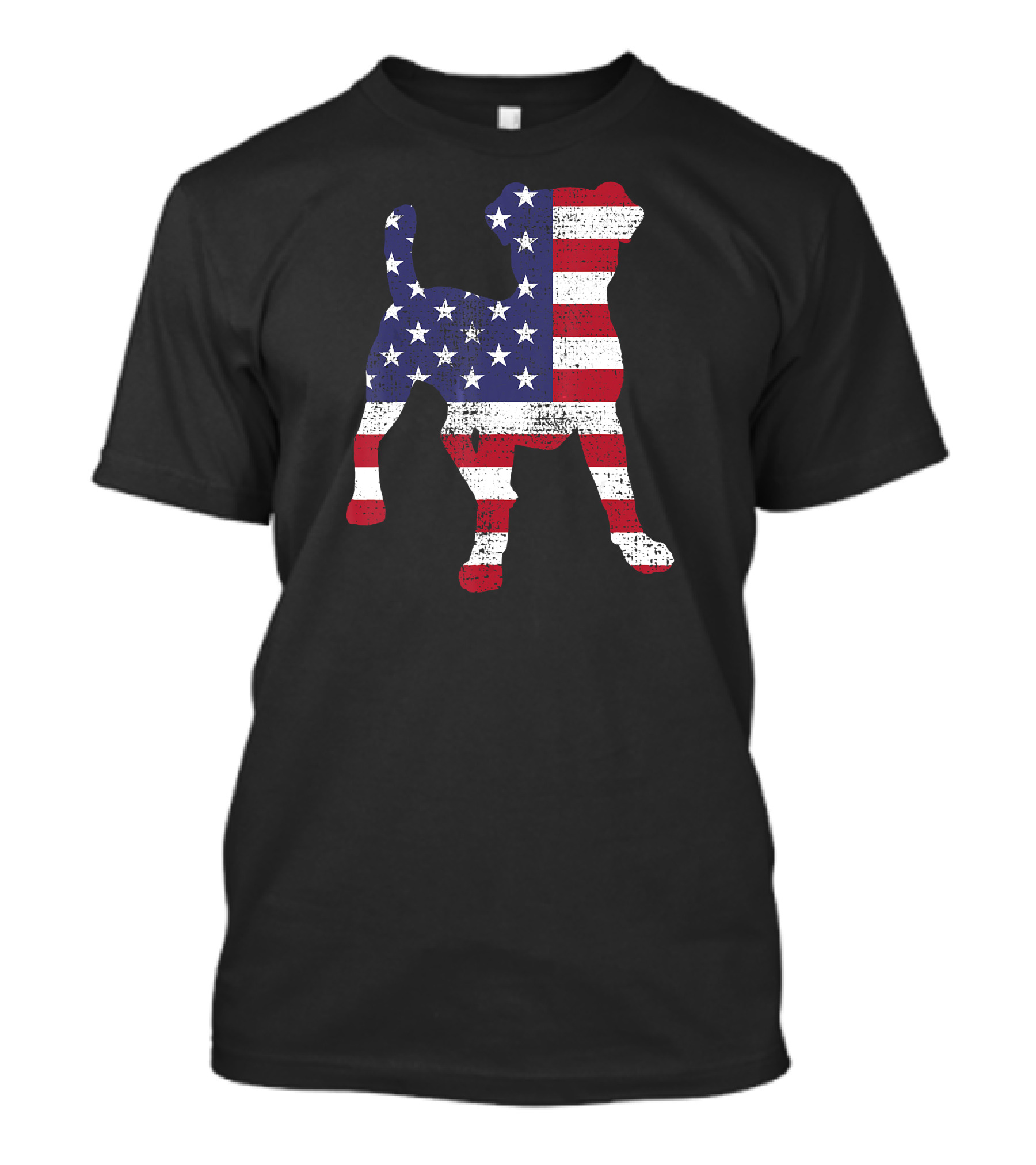 Jack Russell American Flag 4th Of July USA T-Shirt