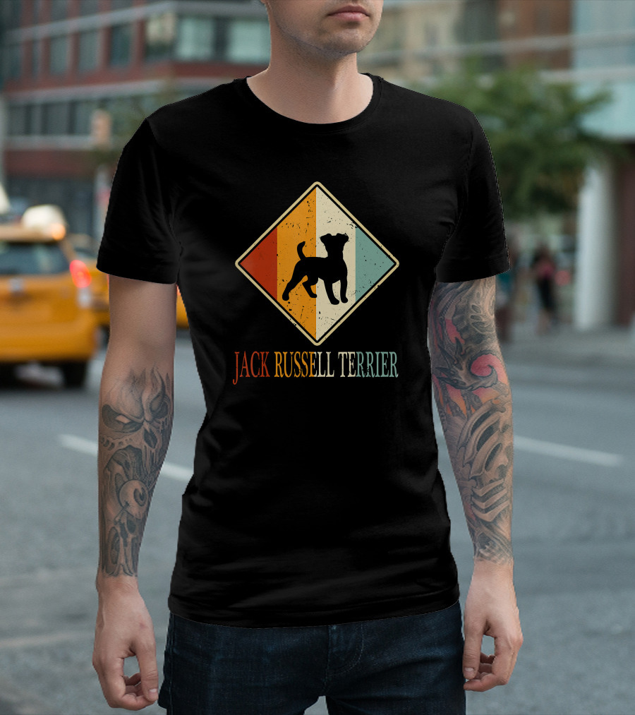 Jack Russell Terrier Vintage Retro T-Shirt
