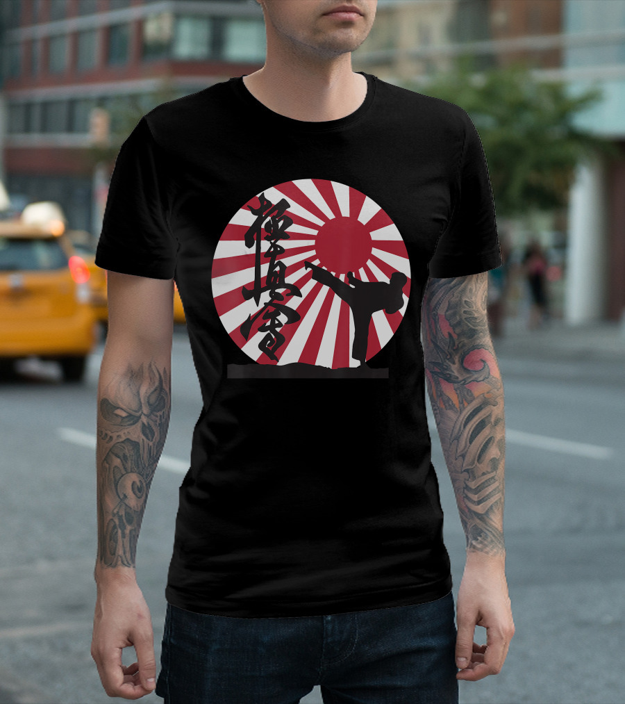 Kyokushin Karate Martial Arts Rising Sun Kick Japanese T-Shirt