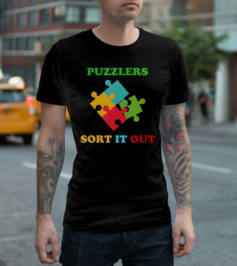 Puzzlers Sort It Out Jigsaw Lovers T-Shirt