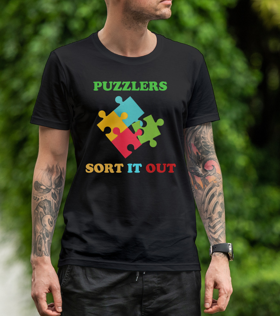 Puzzlers Sort It Out Jigsaw Lovers T-Shirt