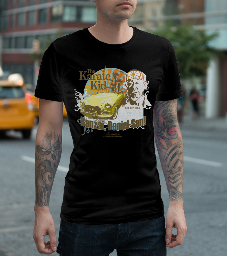 The Karate Kid Banzai Daniel-San Mr. Miyagi Summer 1984 T-Shirt