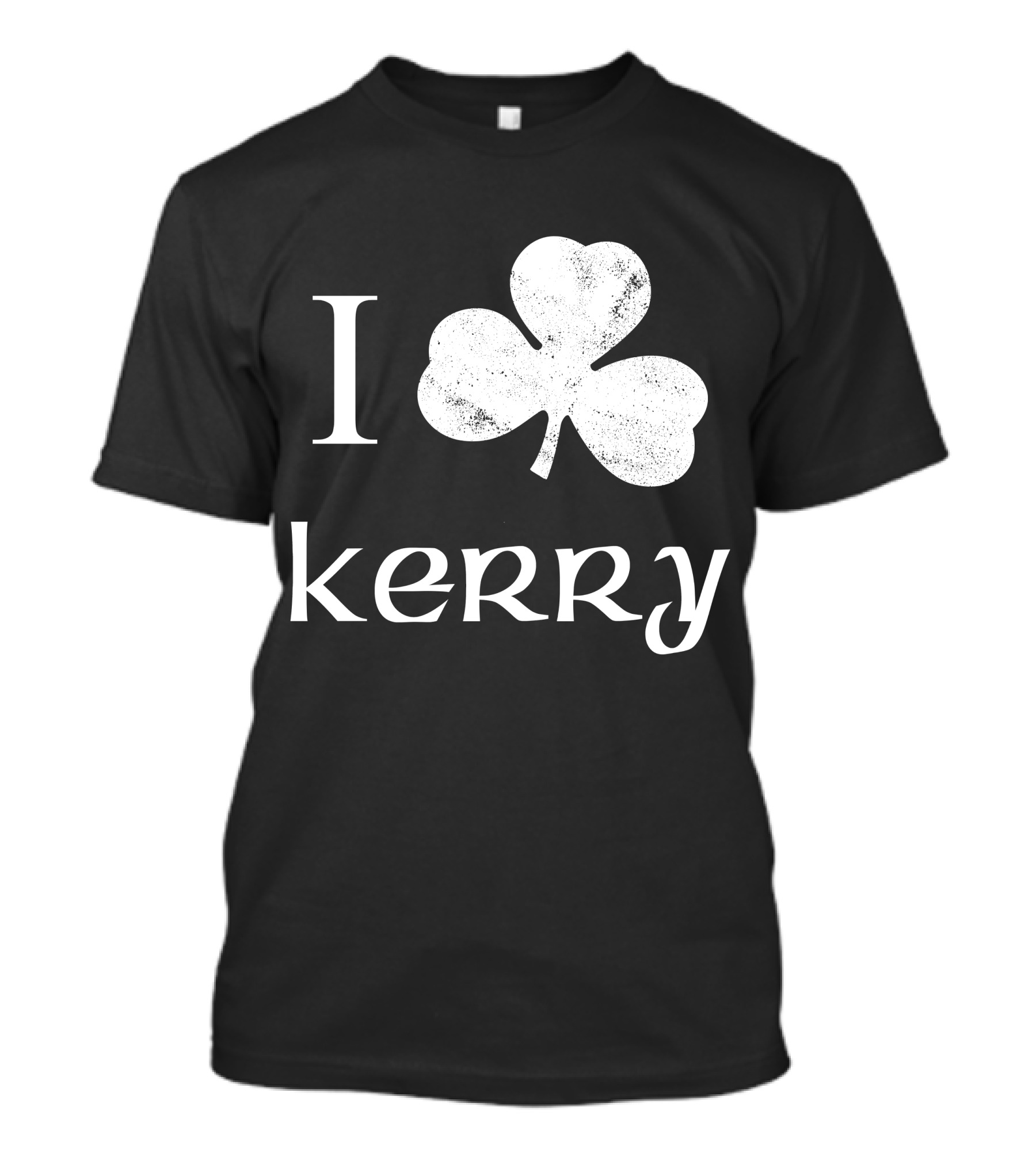 I Love Kerry Irish Shamrock T-Shirt