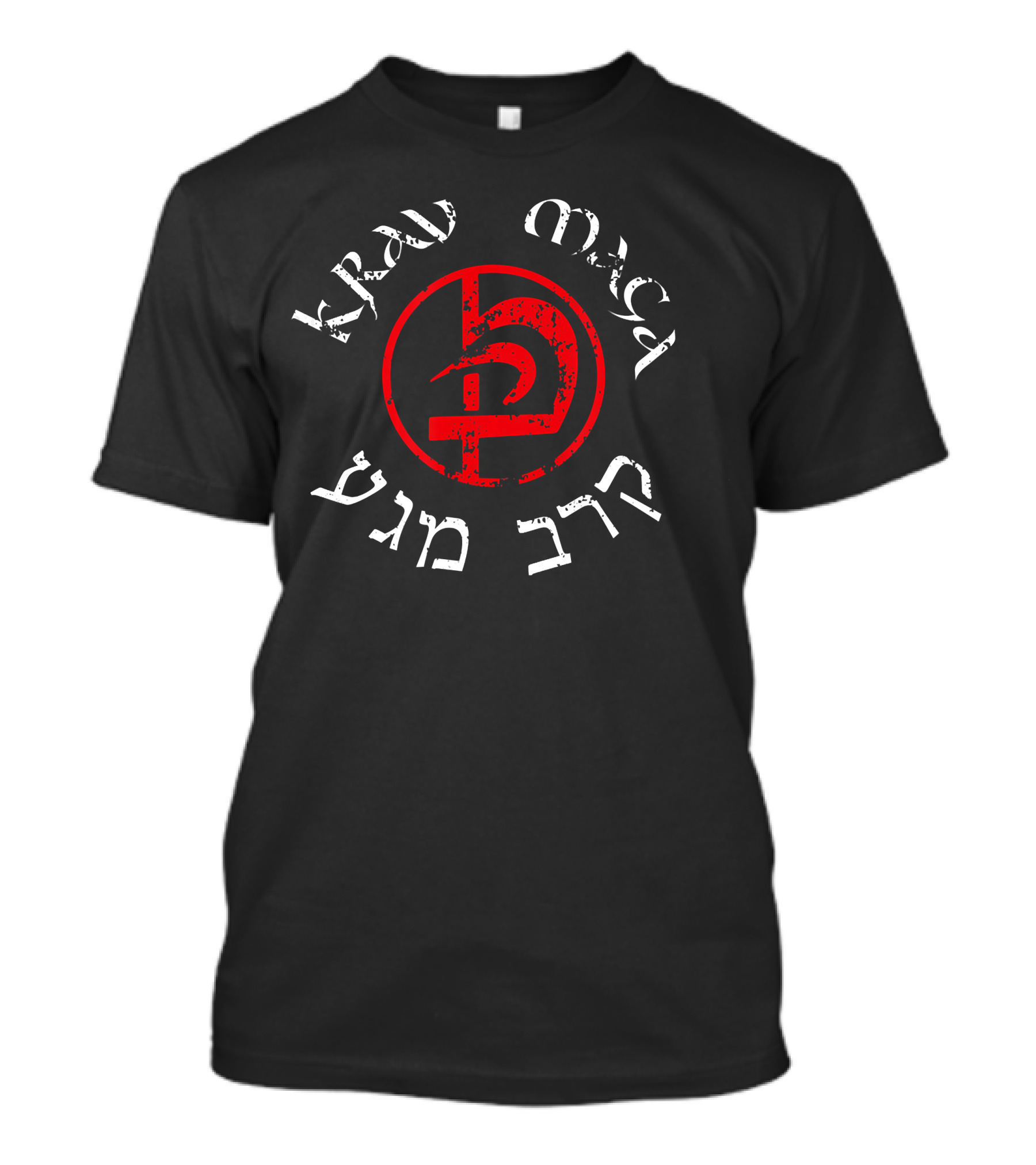 Krav Maga קרב מגע With Red KM T-Shirt