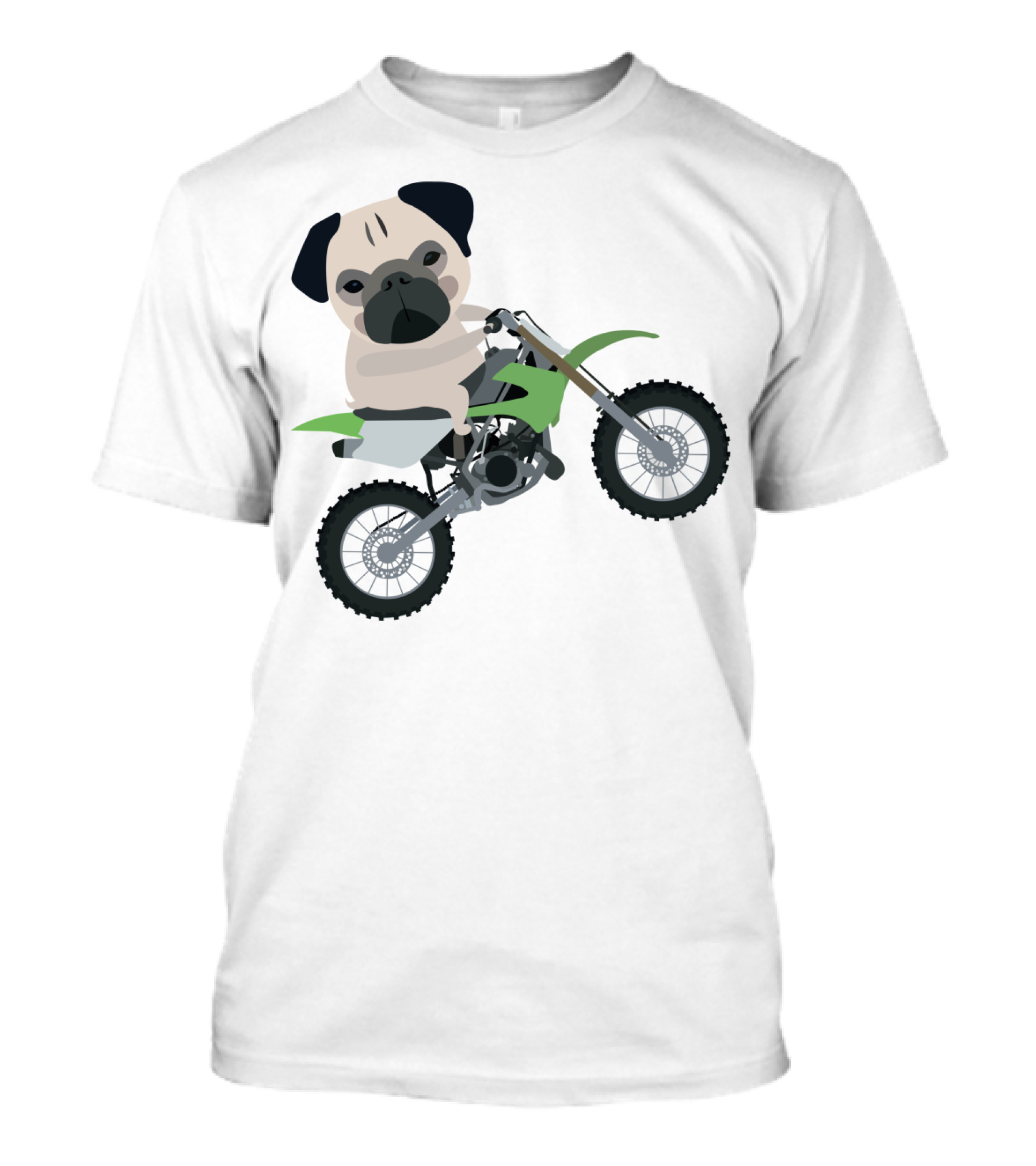 PugPet Dirt Bike Rider T-Shirt