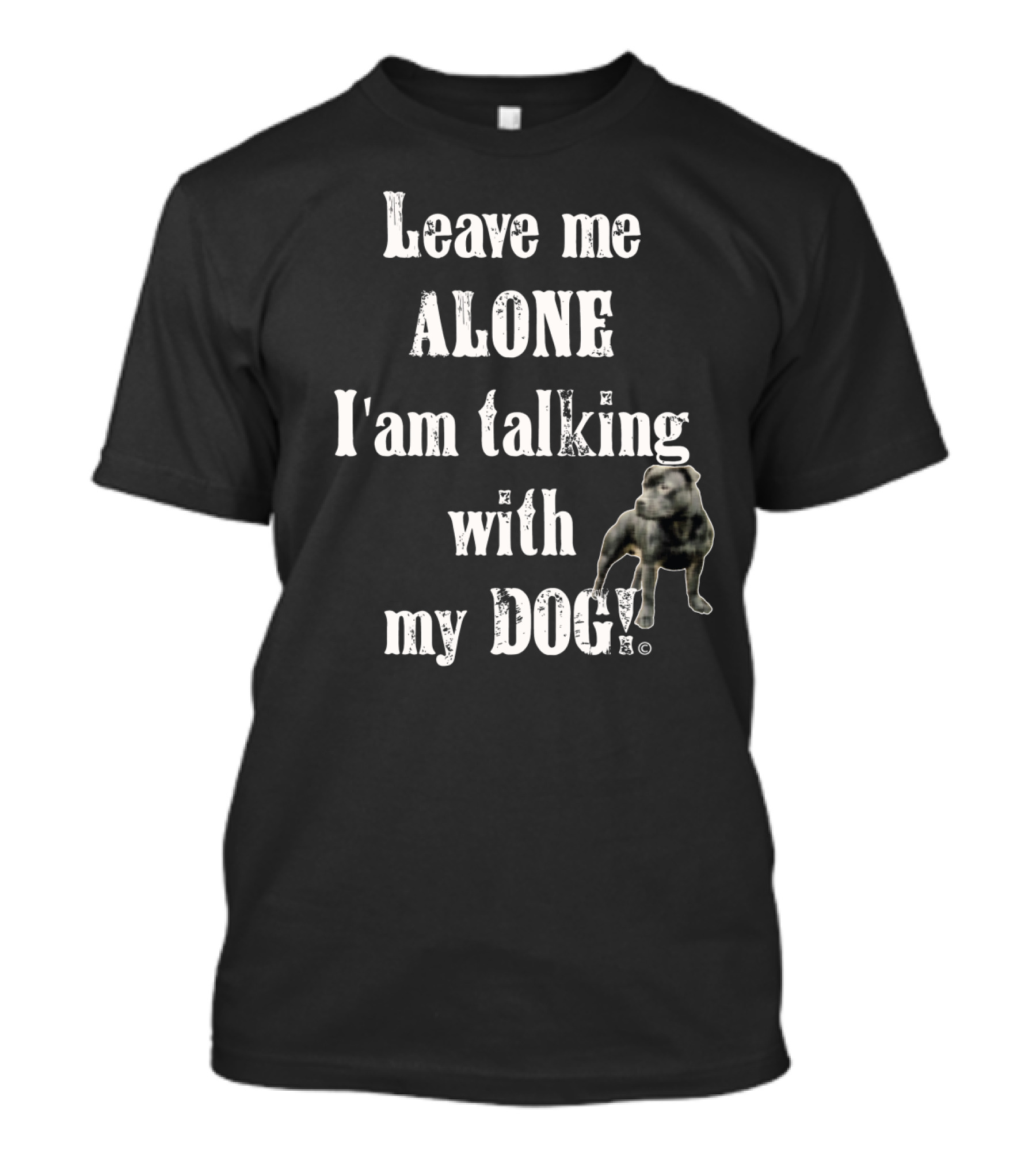 Leave Me Alone I Am Talking With My Dog T-Shirt