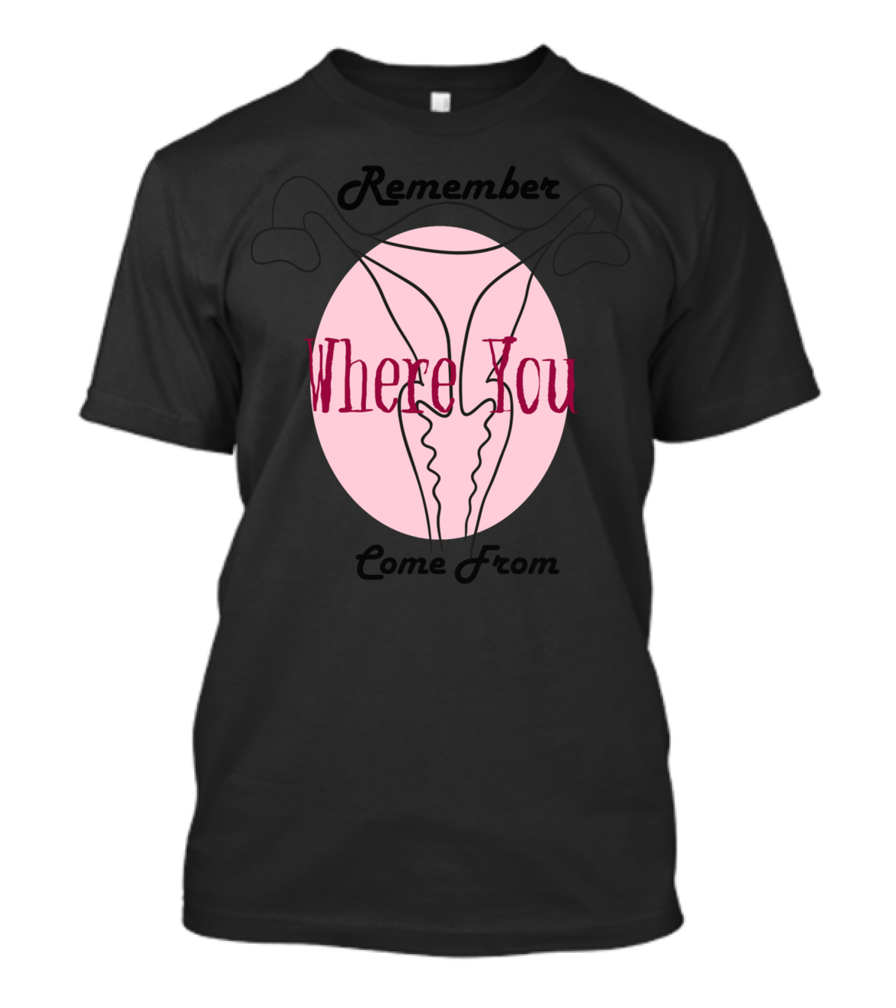 Remember Where You Come From Uterus T-Shirt