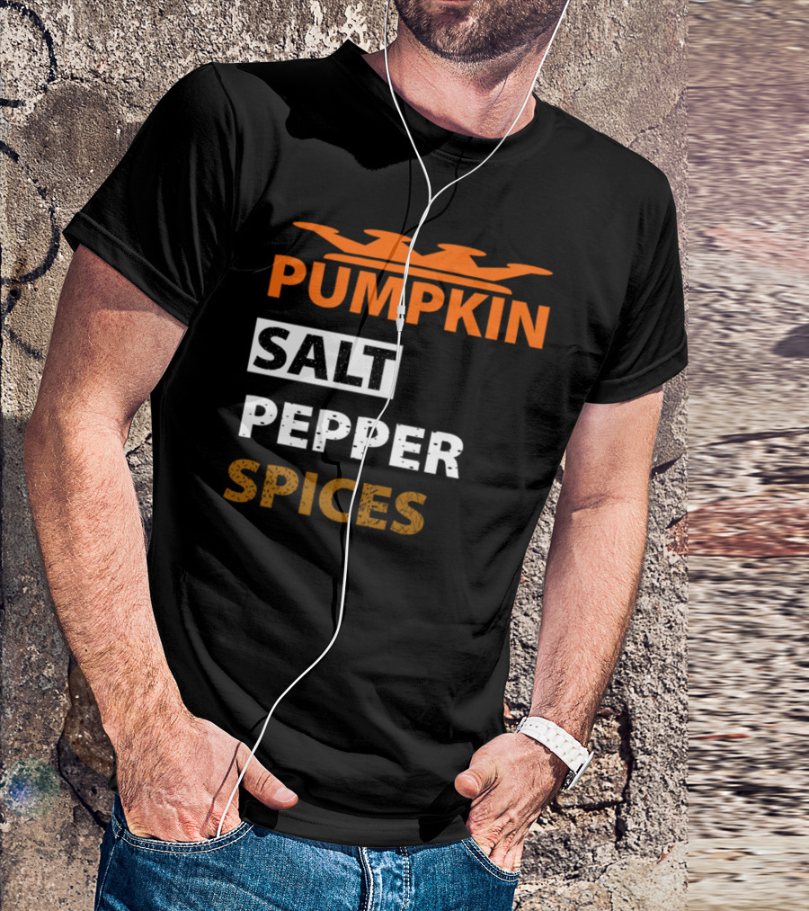 PUMPKIN SALT PEPPER SPICES Crown Number One T-Shirt