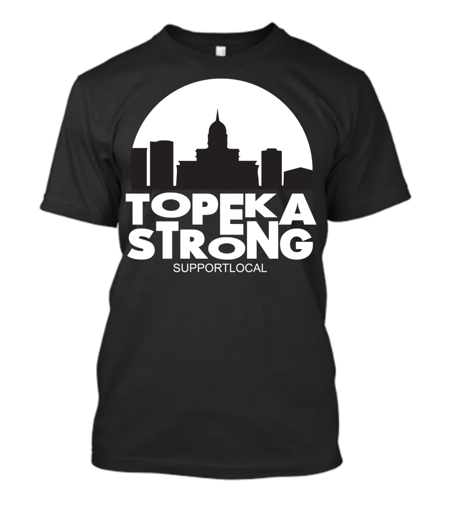 Topeka Strong Support Local Skyline T-Shirt