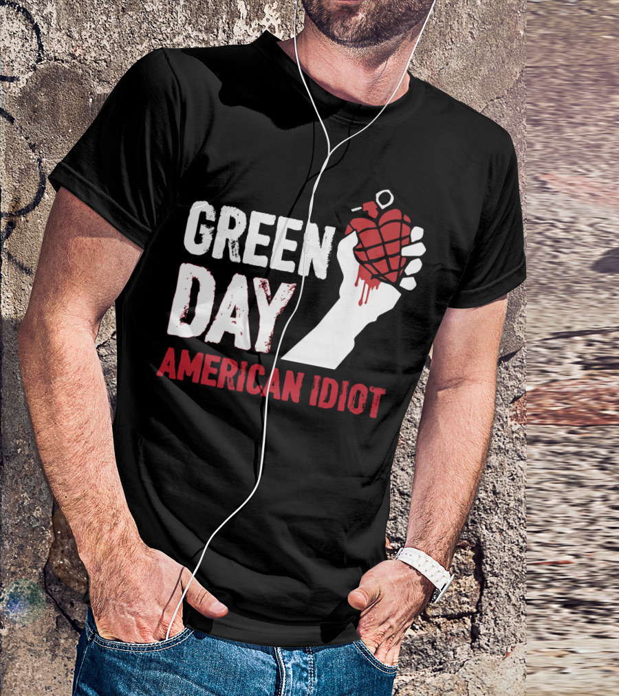 Green Day American Idiot Heart Grenade T-Shirt