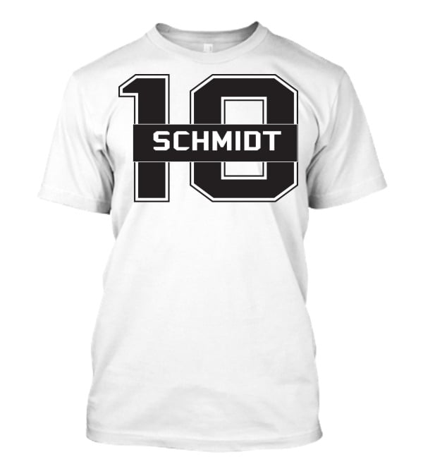 Schmidt 10 Sports Team Inspired Number T-Shirt