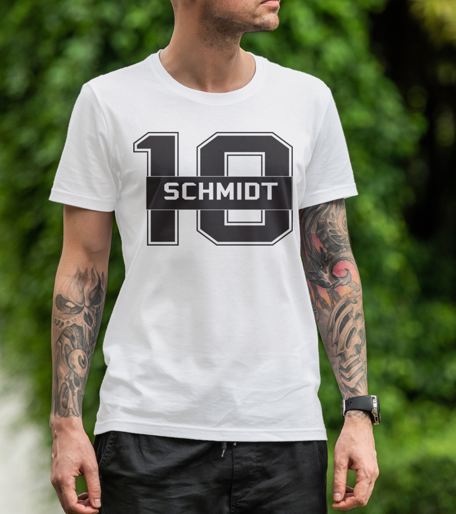Schmidt 10 Sports Team Inspired Number T-Shirt