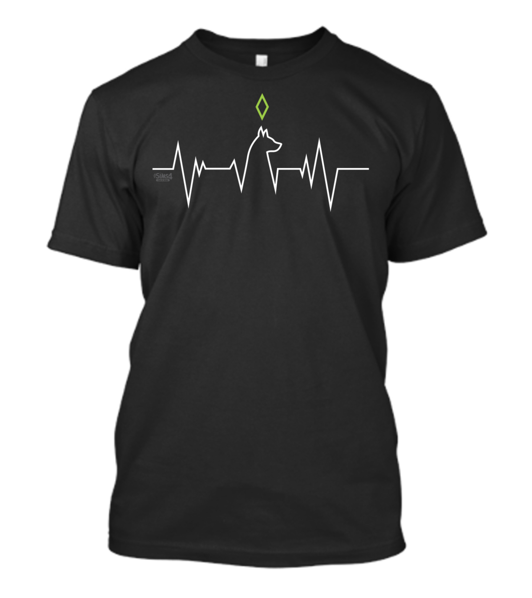The Sims 4 Veterinarian Dog Pulse Line Plumbob T-Shirt