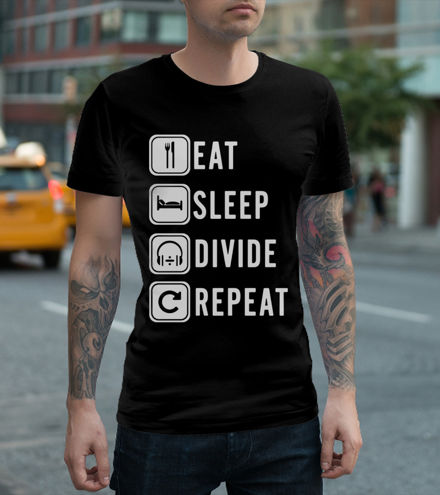 Eat Sleep Divide Repeat T-Shirt