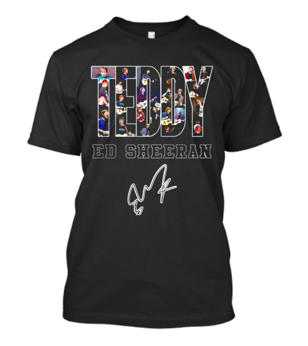 Teddy Ed Sheeran Signature Collage T-Shirt