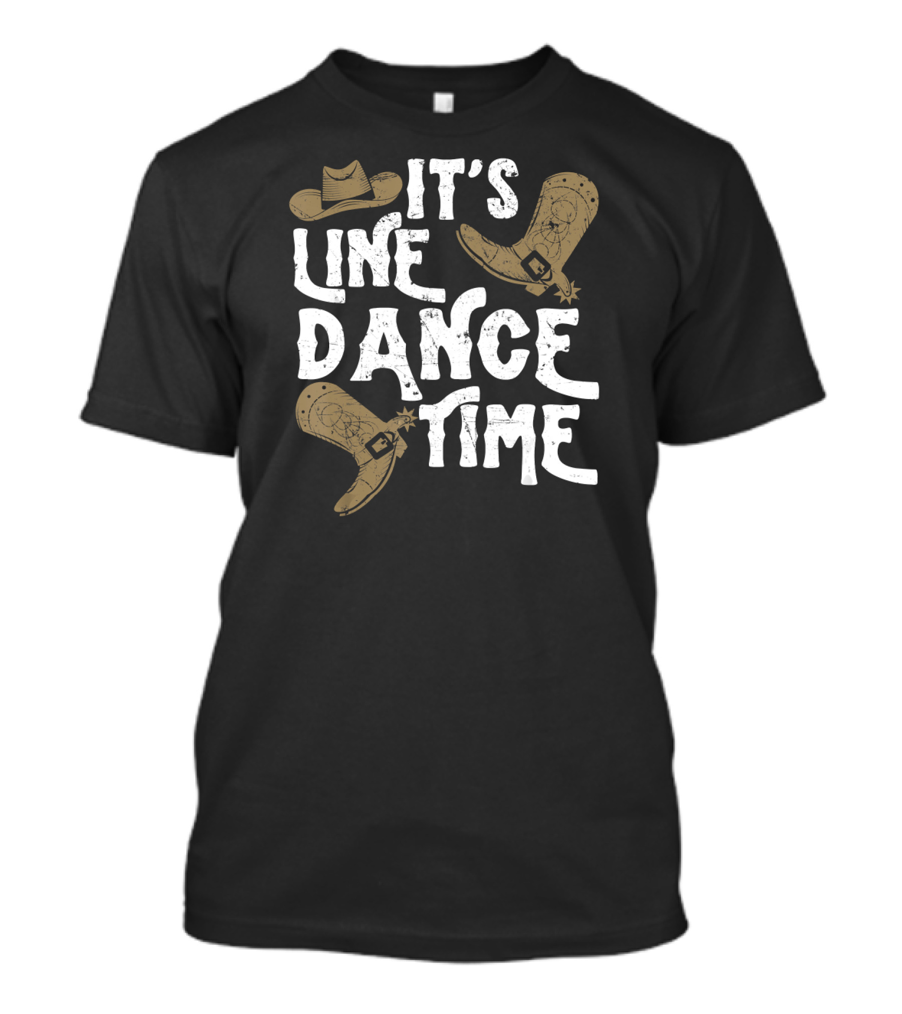 It's Line Dance Time Funny Country Dancing Western T-Shirt